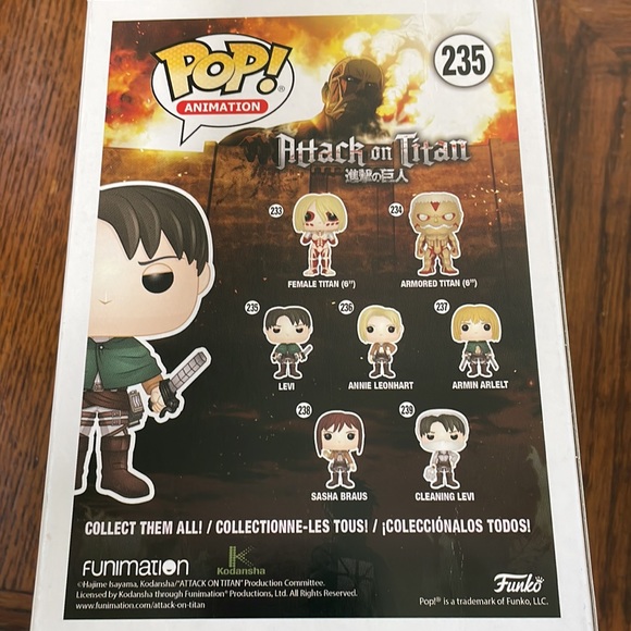 Funko Pop Levi Attack On Titan #235 - Picture 4 of 4